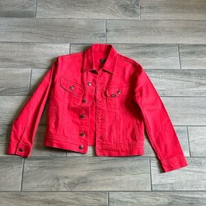 NWT Lee vintage modern rider jacket in red